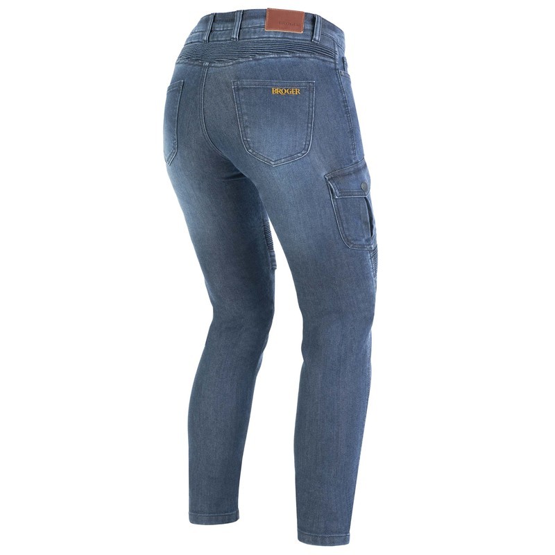 Spodnie jeans Broger Ohio Lady tapered fit washed blue