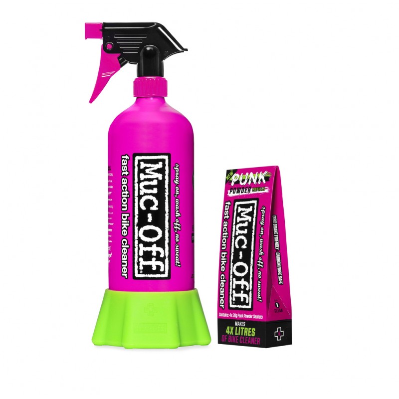 Zestaw Bottle For Life i Punk Powder Muc-Off butelka i 4 saszetki