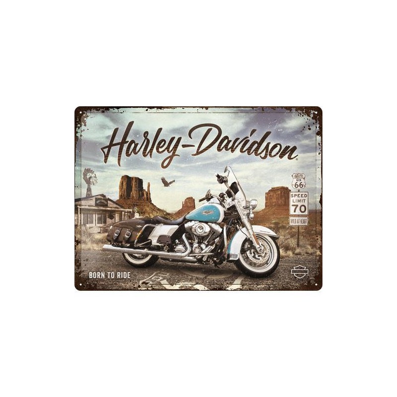 Blacha 30x40cm Harley-Davidson Route