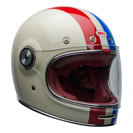 KASK BELL BULLITT COMMAND VINTAGE WHITE/OXBLOOD/BLUE S