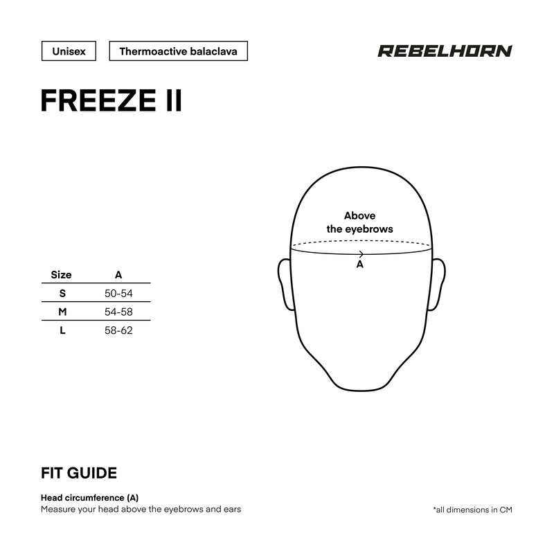 KOMINIARKA TERMOAKTYWNA REBELHORN FREEZE II BLACK