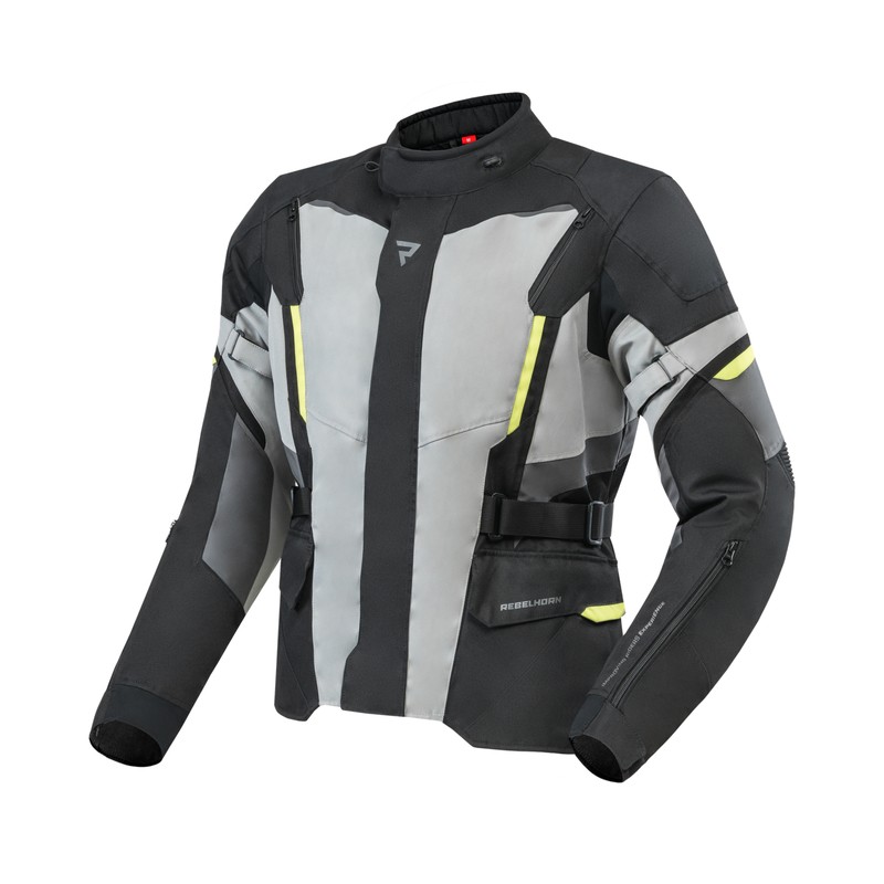 KURTKA TEKSTYLNA REBELHORN SCOUT BLACK/GREY/FLUO YELLOW