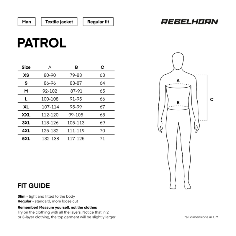 Kurtka tekstylna Rebelhorn Patrol black