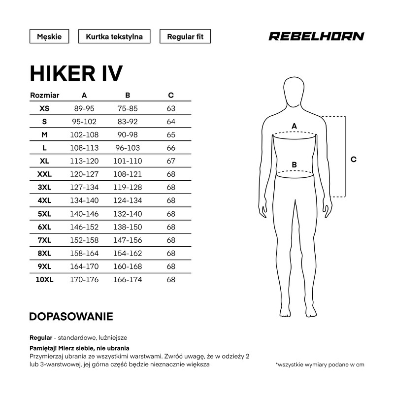 KURTKA TEKSTYLNA REBELHORN HIKER IV BLACK