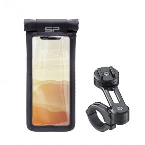 ZESTAW NA KIEROWNICĘ MOTOCYKLA UNIWERSALNY Z POKROWCEM SP CONNECT SPC MOTO BUNDLE CASE BLACK L