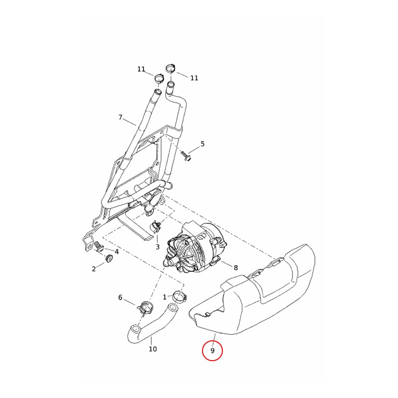 Osłona pompy wody OEM 26800077A