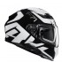 KASK HJC F71 BARD BLACK/WHITE