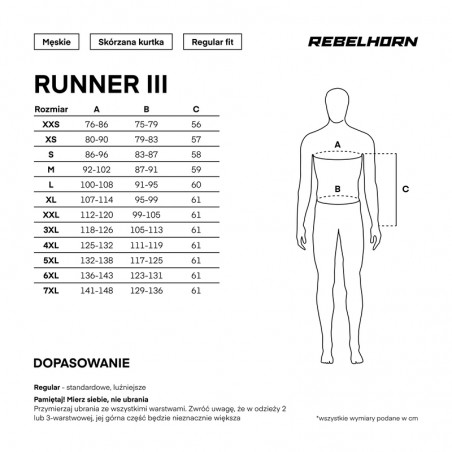 Kurtka skórzana Rebelhorn Runner III Black