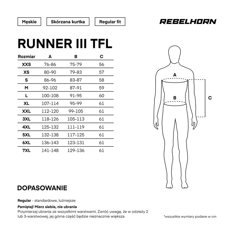 KURTKA SKÓRZANA REBELHORN RUNNER III TFL BLACK