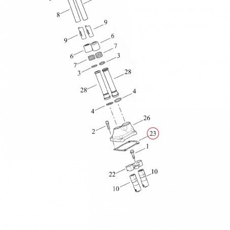 Harley-Davidson Uszczelki osłony lifterów James 25700362