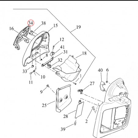 Harley-~Davidson zatrzask klapki gołębnika OEM 57100167