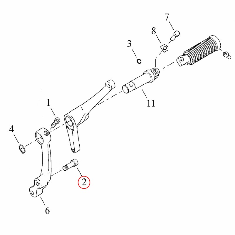 Harley-Davidson Śruba Imbusowa OEM 3214 podnóżki sportster