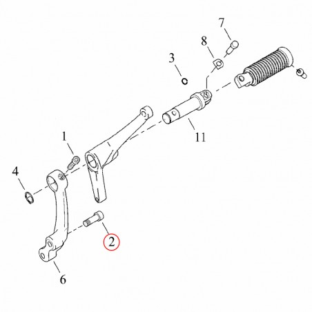 Harley-Davidson Śruba Imbusowa OEM 3214 podnóżki sportster