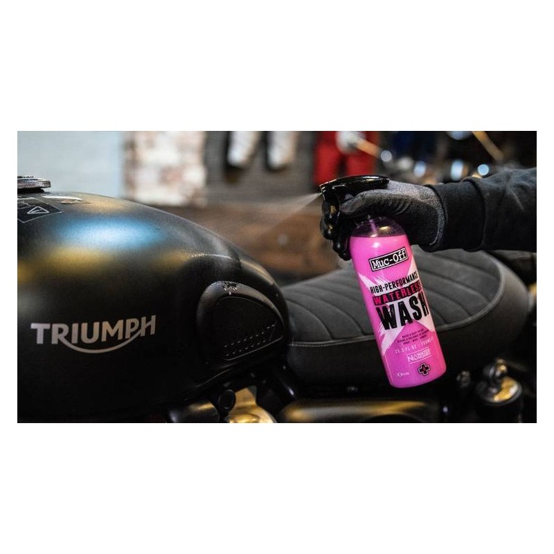 Muc-Off 1132 - Preparat do skutecznego mycia motocykla bez użycia wody - 750ml - High Performance Waterless Wash