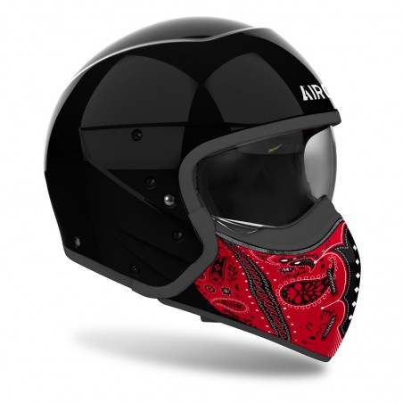 KASK AIROH J110 PAESLY BLACK GLOSS