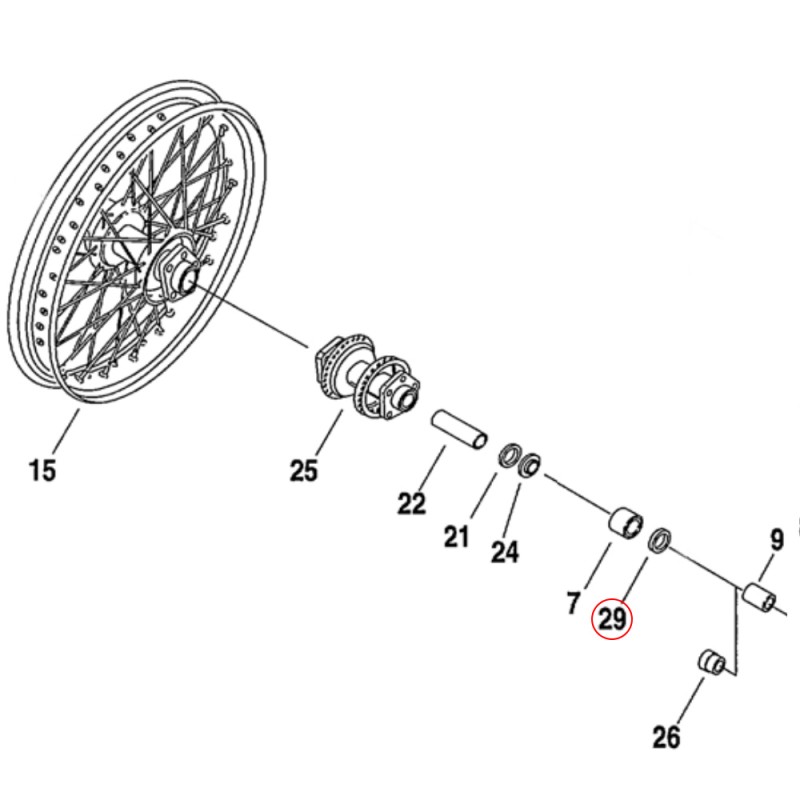 Harley-Davidson simering łożyska koła 47519-83a  James Gaskets