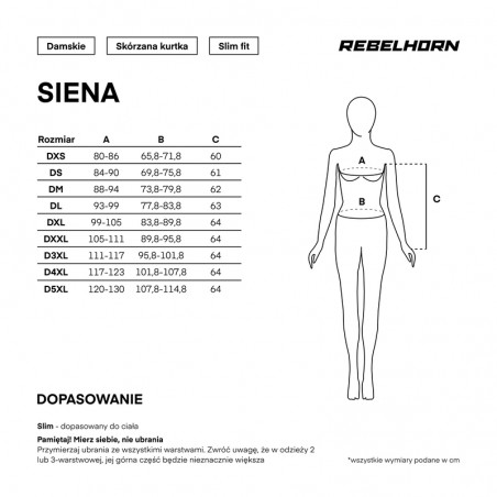 KURTKA SKÓRZANA REBELHORN SIENA LADY BLACK