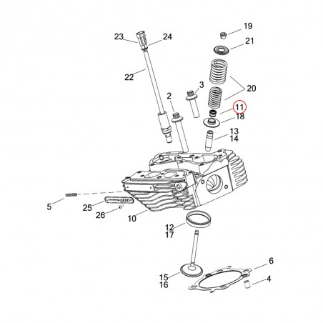 Uszczelniacze zaworowe Harley-Davidson CVO Screamin Eagle 18046-98