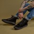 BUTY SKÓRZANE BROGER CALIFORNIA BLACK/BLACK SOLE