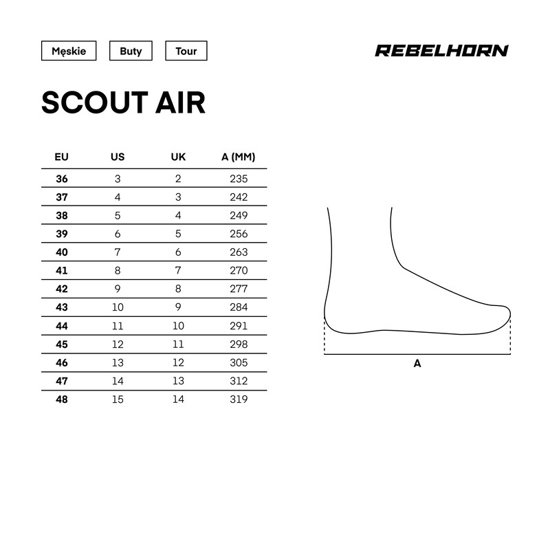 Buty Rebelhorn Scout Air black matt