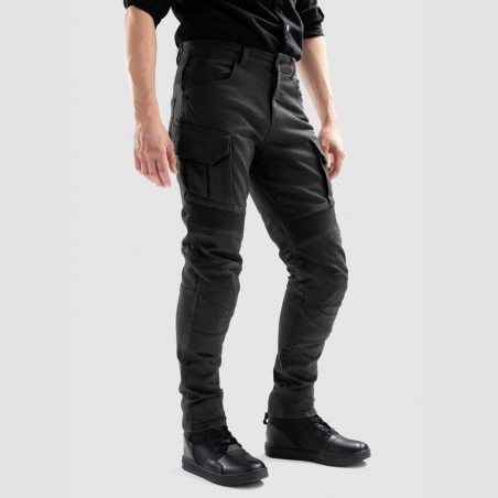 SPODNIE JEANS OZONE FASTER TAPERED FIT BLACK