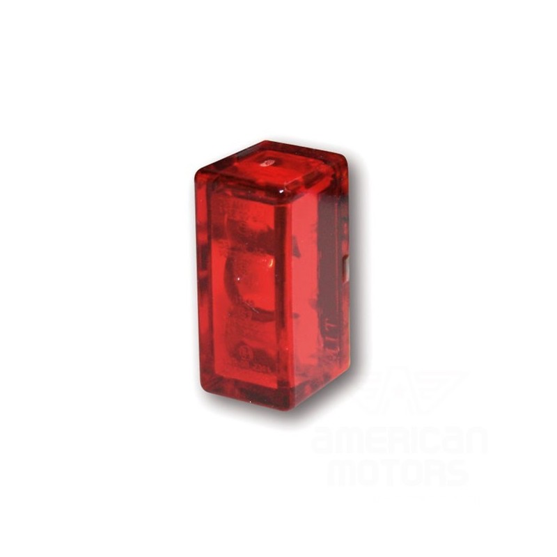 LAMPA TYLNA LED CUBE-V MINI CZERWONA