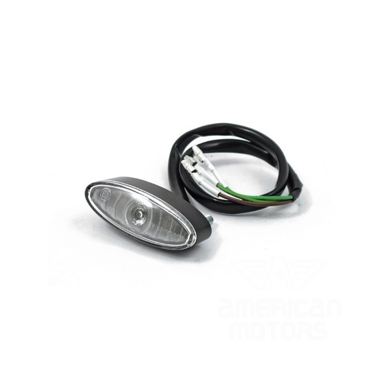 LAMPA TYLNA LED MINI OVAL CZARNA