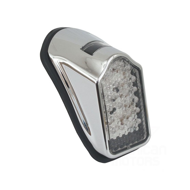 LAMPA TYLNA LED MINI TOMBSTONE CHROMOWANA