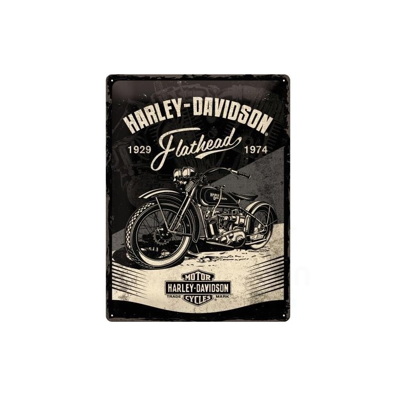 Blacha 30x40cm Harley-Davidson Flathead