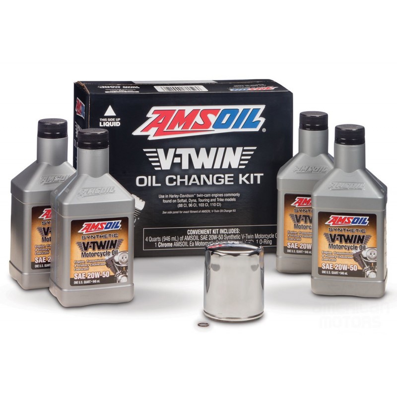 AMSOIL ZESTAW DO WYMIANY OLEJU V-TWIN 20W-50