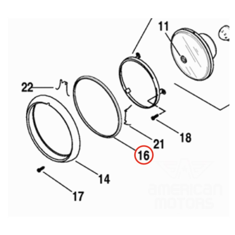 USZCZELKA RAMKI LAMPY 7