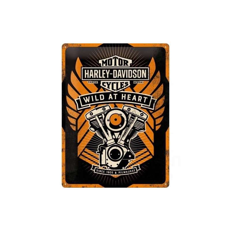 Blacha 30x40cm Harley-Davidson Wild at heart