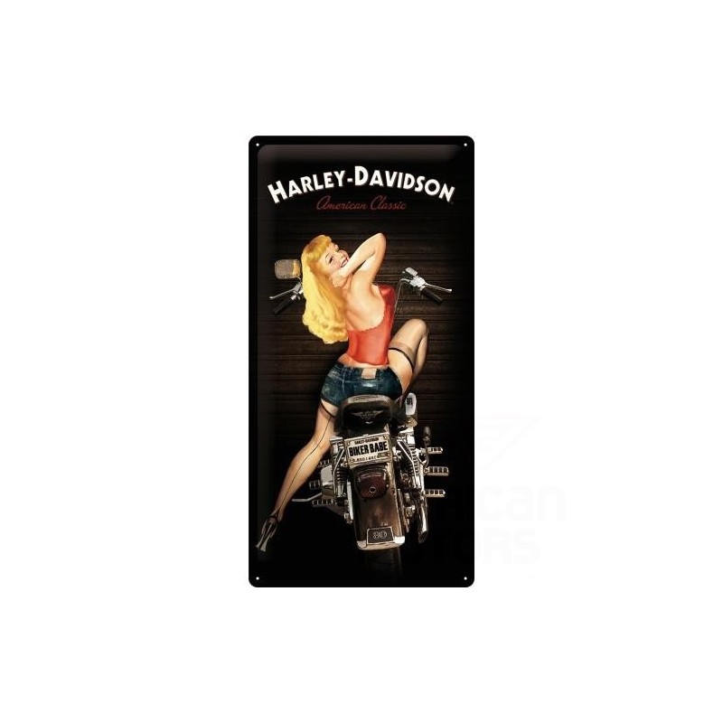 PLAKAT 25 X 50CM HARLEY-DAVIDSON BABE