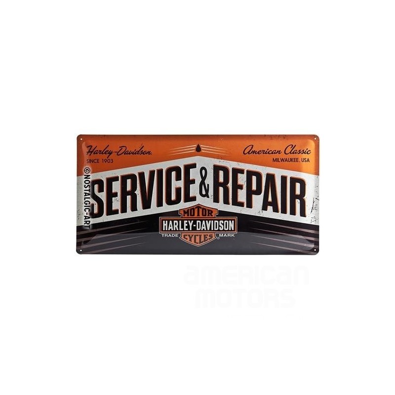 Blacha 25x50cm Harley-Davidson Service & Repair