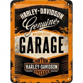 Blacha 15x20cm Harley-Davidson Garage