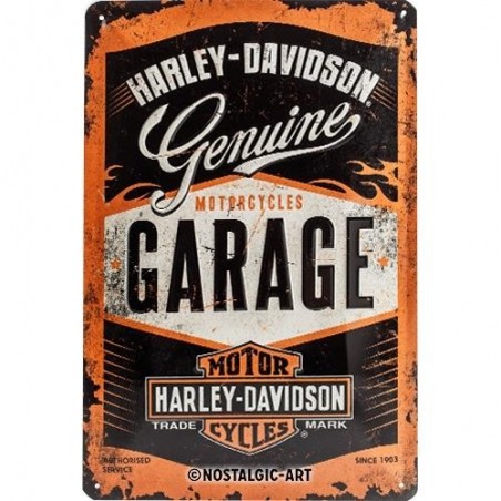 Blacha 20x30cm Harley-Davidson Garage