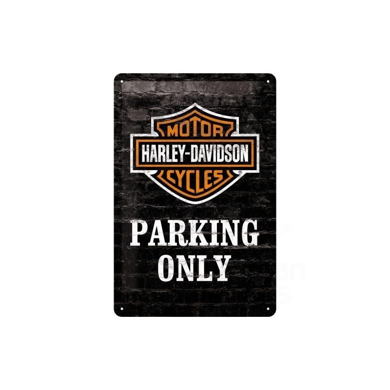 Blacha 20x30cm Harley-Davidson Parking Only