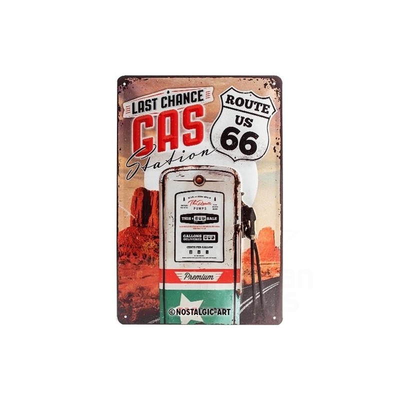 PLAKAT 20X30 ROUTE 66 GAS STATION