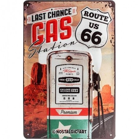 PLAKAT 20X30 ROUTE 66 GAS STATION