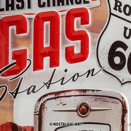 PLAKAT 20X30 ROUTE 66 GAS STATION