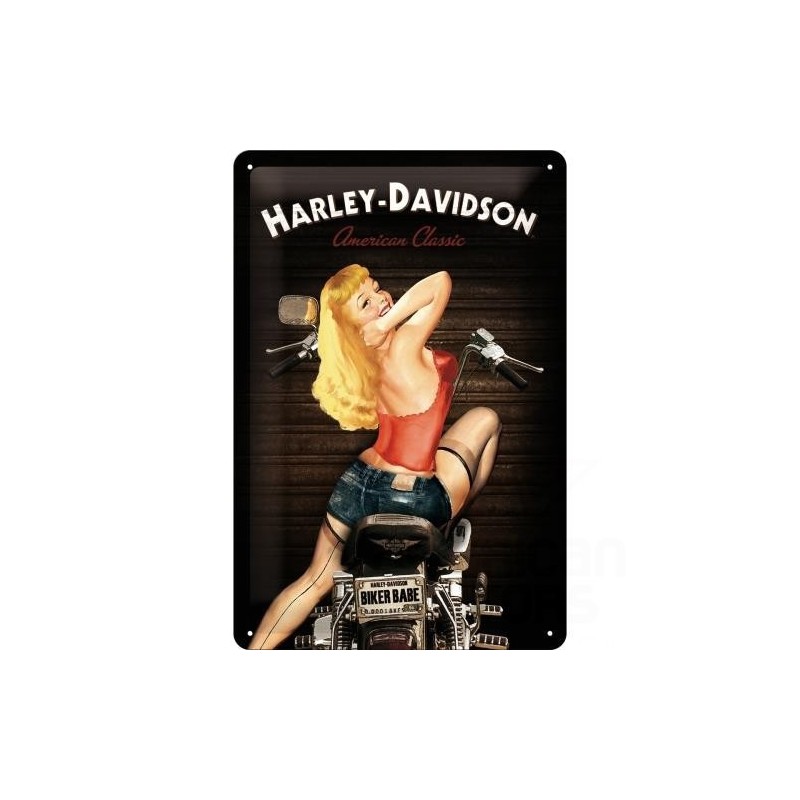 Blacha 20x30cm Harley-Davidson Biker Babe