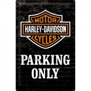 PLAKAT 40 X 60CM HARLEY-DAVIDSON PARKING ONLY