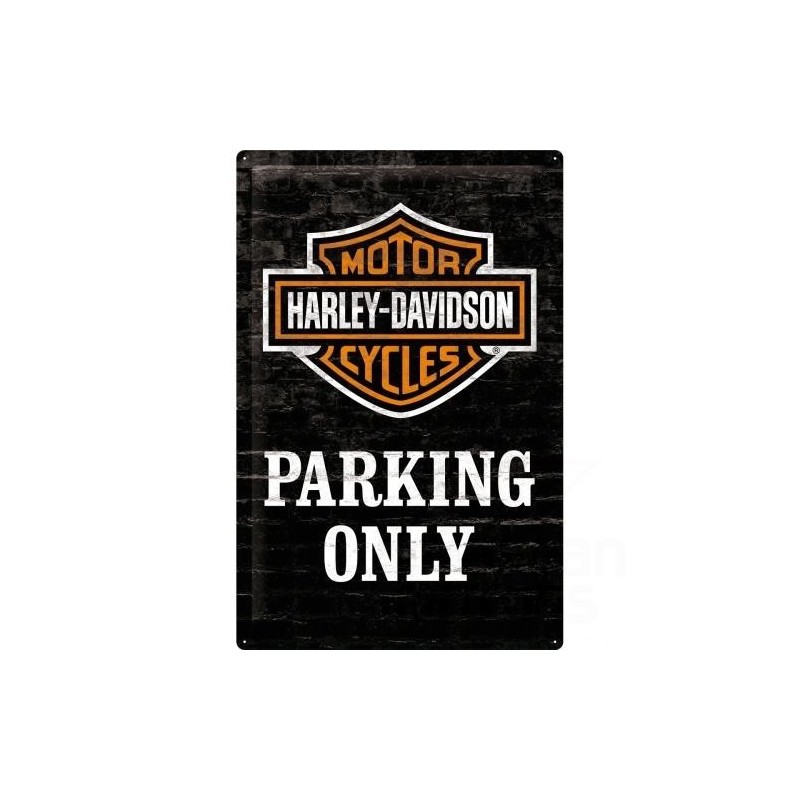 PLAKAT 40 X 60CM HARLEY-DAVIDSON PARKING ONLY