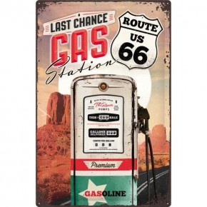 PLAKAT 40X60CM ROUTE 66 GAS STATION