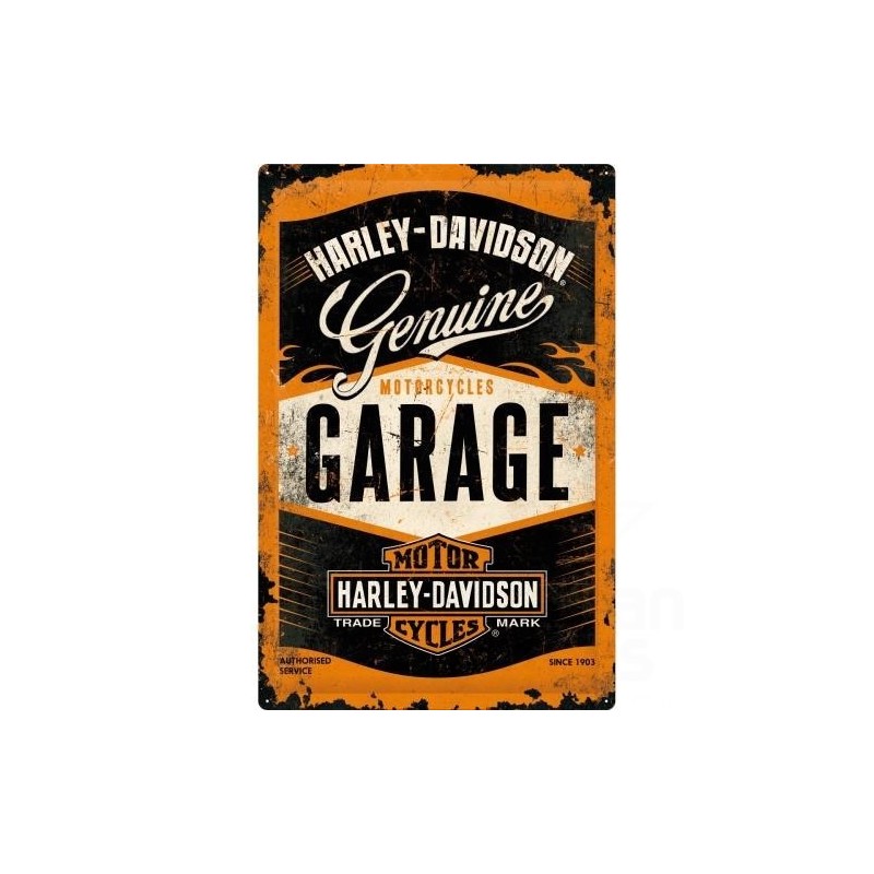 Blacha 40x60cm Harley-Davidson Garage